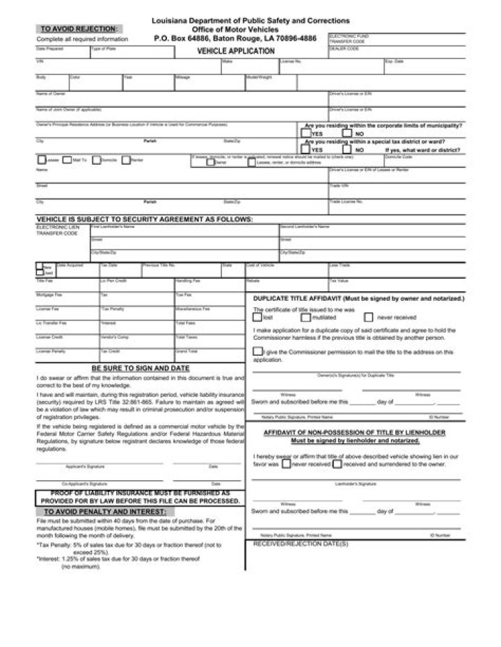 Louisiana Motor Vehicle Registration: A Comprehensive Guide to Ensure Legal Compliance